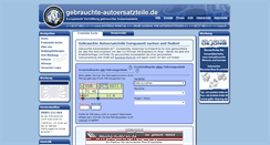 Desktop Screenshot of gebrauchte-autoersatzteile.de
