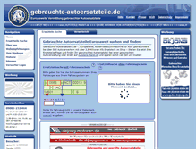 Tablet Screenshot of gebrauchte-autoersatzteile.de